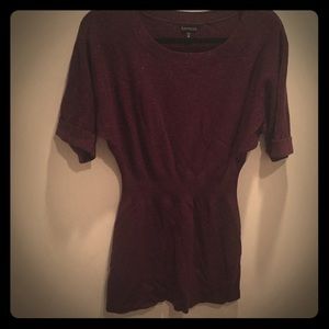 Express sparkly tunic sweater